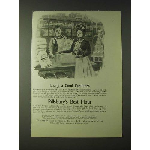 1900 Pillsbury's Best Flour Ad - Losing a good customer