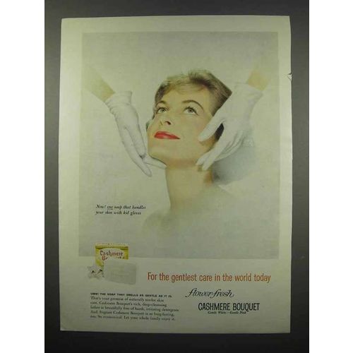1959 Cashmere Bouquet Soap Ad - Gentlest Care