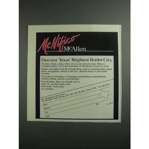 1984 McAllen Texas Ad - McNifico