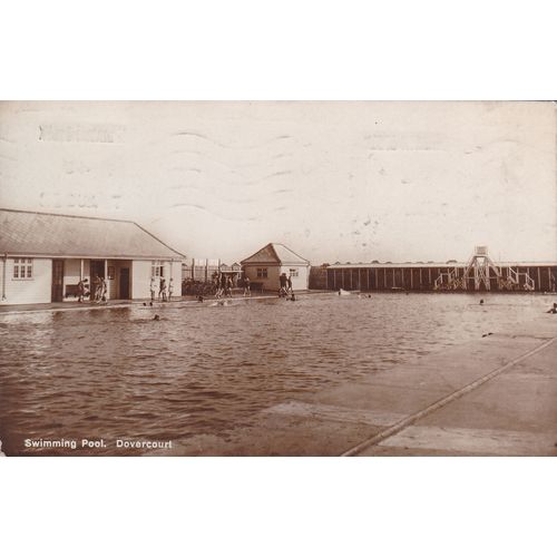 Photographic Swimming Pool Dovercourt Essex Postcard (EX76022)
