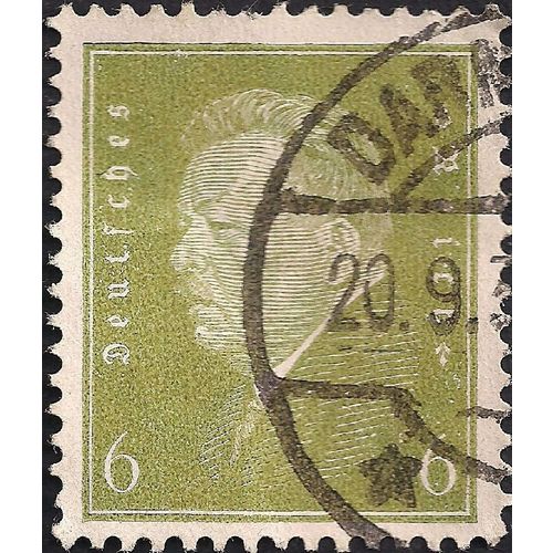 GERMANY, EMPIRE, Reich Governors, dull green 1932, 6 Pfennig