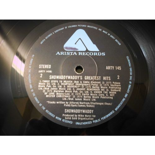 12" LP..1976. SHOWADDYWADDY. GREATEST HITS..ARISTA . ARTY 145. 12 TRACKS,EX CON