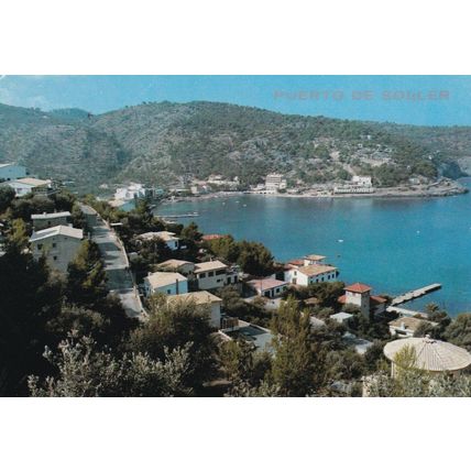 Puerto de Soller Mallorca Spain Postcard 1987 used VGC