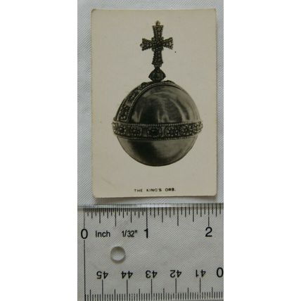 1937 Tournament Cigarette Coronation Souvenir 33 The King's Orb