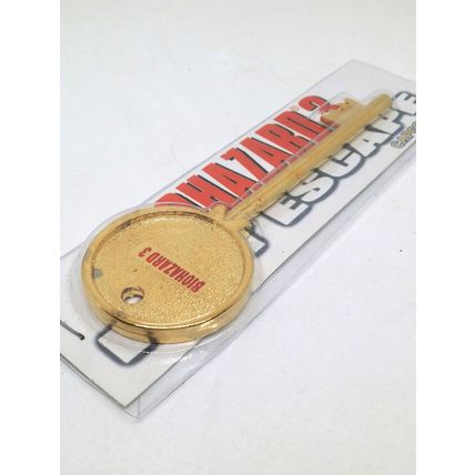 BIOHAZARD 3 Park Key Limited Edition GOLD Metal - Hong Kong Comic Resident Evil