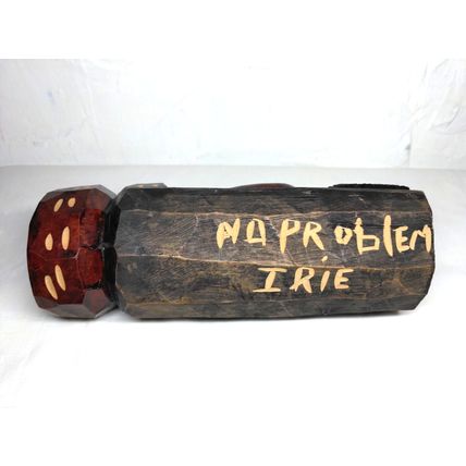 Wooden Jamaican/ Tribal Handmade Carved Head Tiki/Totem - Fast Ship!