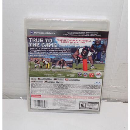 PS3 Madden NFL 12 Sony PlayStation 3 Brand New Sealed