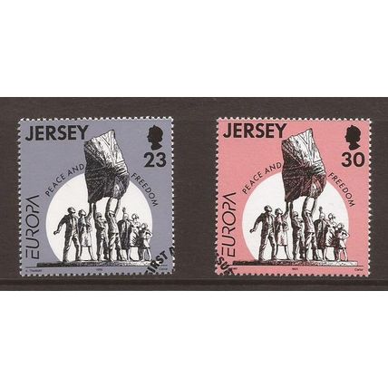 1995 Jersey, Europa, Peace and Freedom, Fine used Set of Stamps SG 698-9