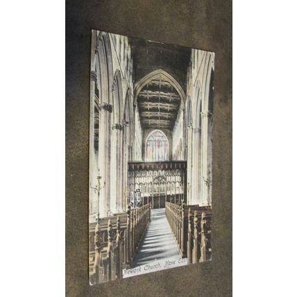 Early Frith Postcard - Church interior, Newark on Trent - Nottinghamshire