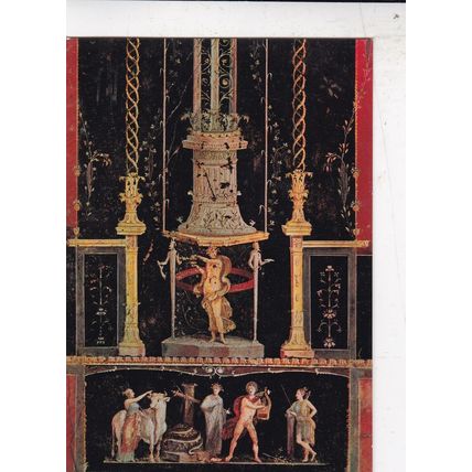Pompeii Scavi Casa Vetti Affreschi Italy Postcard unused VGC