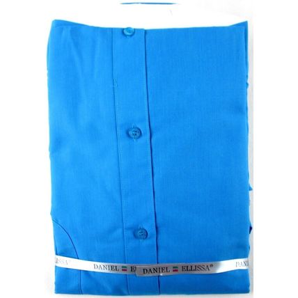 NWT Daniel Ellissa Men's Turquoise Blue Dress Shirt, 18-1/2 (34/35)