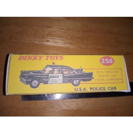Dinky 258 USA POLICE CAR - Replica Repro Box