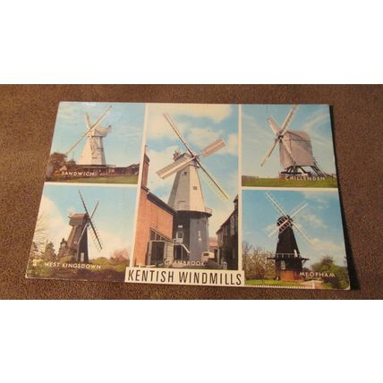 1970s J Salmon Postcard - Kentish Windmills - Meopham, West Kingsdown ++
