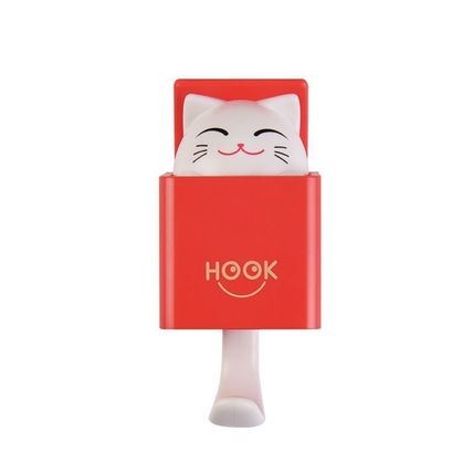 Cute Cat Hook – Nail-Free Adhesive Wall & Door Hook for Clothes, Shoes, Hats