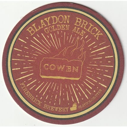BEER MAT - FIREBRICK BREWERY - PAGAN QUEEN BLONDE BEER - (Cat No 001) - (2016)