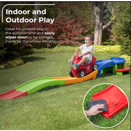 Step2 Up & Down Roller Coaster Kids Ride On Toy, Push Car, Indoor/Outdoor Playse