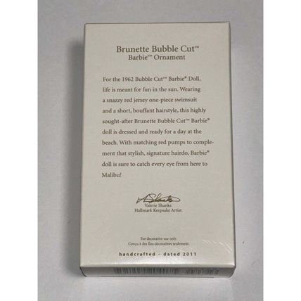 Hallmark Keepsake 2009 Teen Age Fashion Model & Brunette Bubble Cut Ornaments