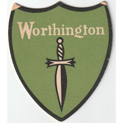 BEER MAT - WORTHINGTON BREWERY - WORTHINGTON - (Cat No 031) - (1957)