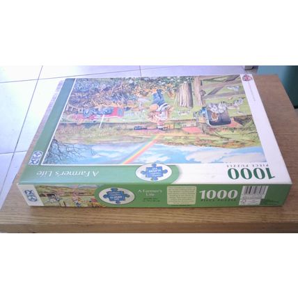 A FARMER'S LIFE by Trevor Mitchell Jigsaw Puzzle (1000 Piece) FX Schmid (2021)