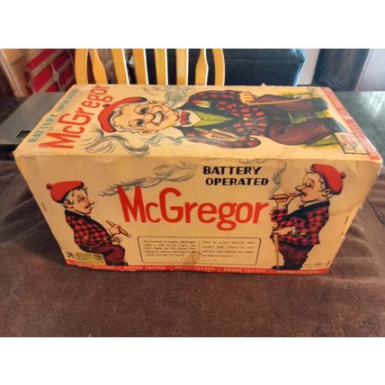 Old Battery Operated McGregor W/Box Not Working Great Condition Sold As Is