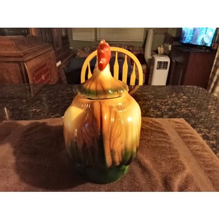 Old Vintage Original Purinton Cookie Jar Rooster 12" Tall 1940/50s