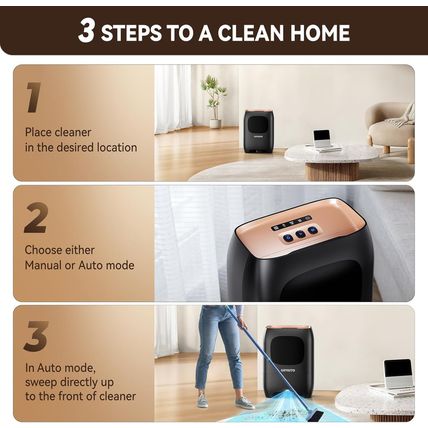 Pro Touchless Vacuum Automatic Dustpan - Ultra Fast & Powerful - Great for Sweep