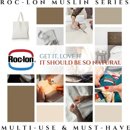 Roc-Lon 47/48 Inches Wide 100% Cotton Nature Way Quality Muslin, Unbleached 25 Y