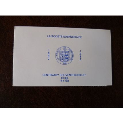 Guernsey 1982 La Societe Guernesiaise Souvenir booklet mint stamps CEPT SG253-4