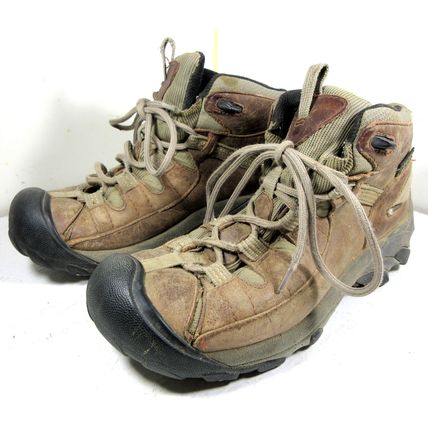 Keen Targhee Brown Leather Hiking Shoes Mid Ankle Boots Lace Up Size 7 Womens
