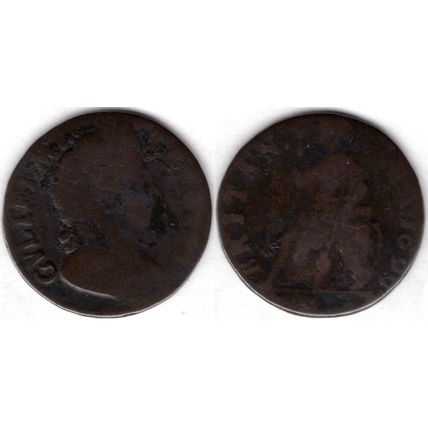 Great Britain. William III. Farthing 1699. dy21410