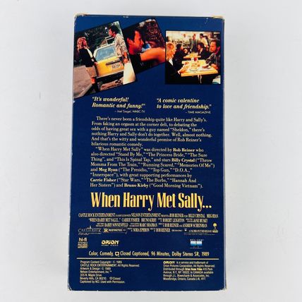 When Harry Met Sally...VHS Video Tape Billy Crystal, Carrie Fisher, Meg Ryan