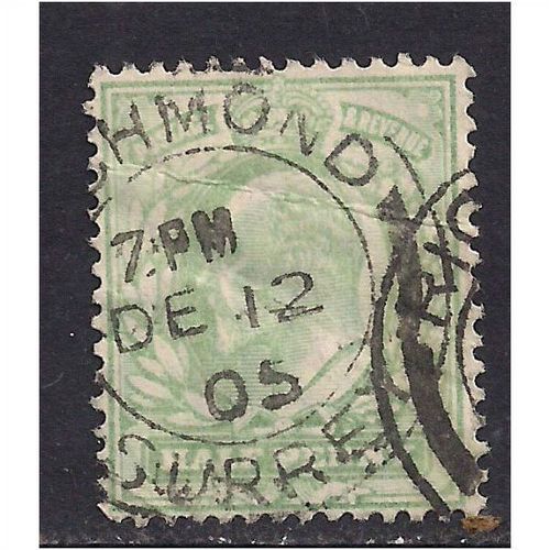 GB 1902 - 1910 KEV11 1/2d Green RICHMOND PMK (E445 )