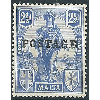 Malta 1926 SG148 2 1/2d Ultramarine Mounted Mint .. ..