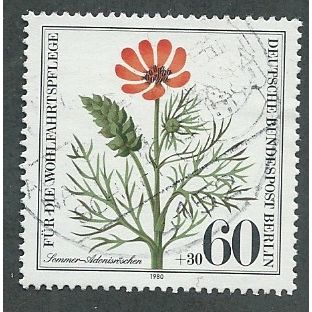 BERLIN -1979 60pf +30 'ENDANGERED FLOWERS' FINE USED (EBID44-829)
