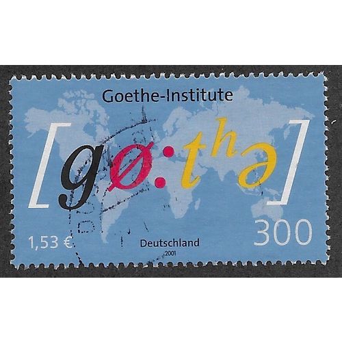GER 2001 300pf 'GEOTHE INSTITUTE 'FINE USED (EBID59-449)