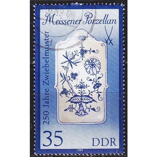 GERMANY DDR [1989] MiNr 3243 II ( OO/used ) Meissen
