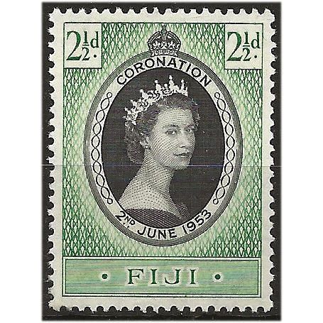 Fiji 1953 SG278 2 1/2d Black & Green Coronation Unmounted Mint . ..