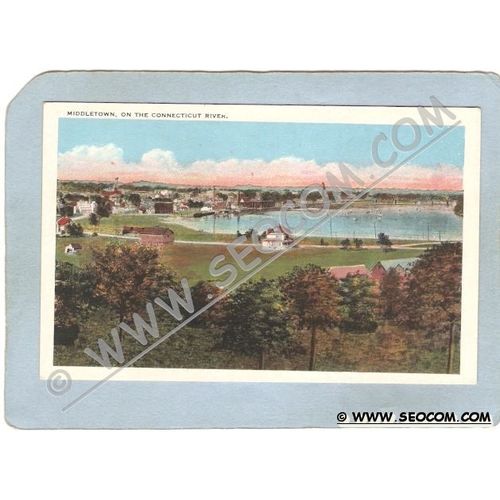 CT Middletown Postcard Middletown On The Conncticut River ct_box3~1423