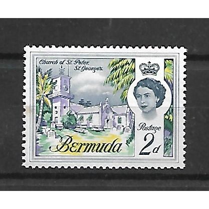 Bermuda.SG164 2d Church of St. Peter,St.George's.Mounted Mint.Dec20