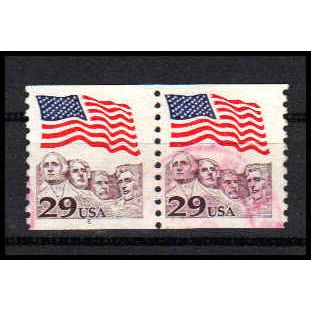 Used 2523 29c U.S. Flag Fine CNP Left 6 PA1221