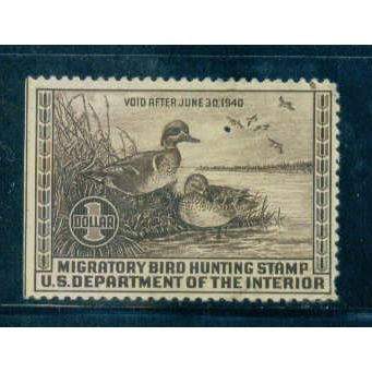 RW6 $1 Green-Winged Teal Fine MHR C0989