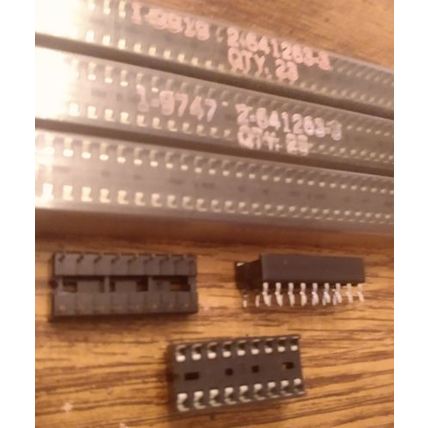 Lot of 75: AMP 2-641263-3 18 DIP Sockets