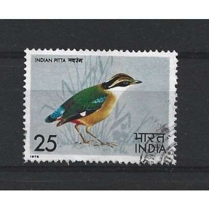 India.SG763 25p Blue-winged Pitta.Fine Used.June23