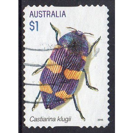 Australia 2016 Jewel Beetles - Castiarina klugii $1 s/a Used