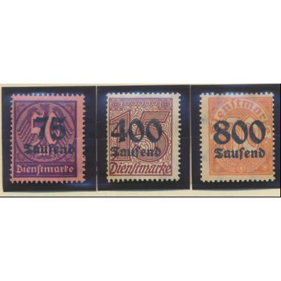 Germany Stamps Scott #O34 To O36, Mint Hinged