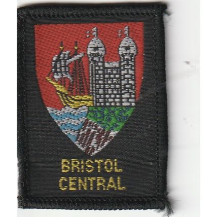 Scout Badge UK - Bristol Central - Black Back (BY17)
