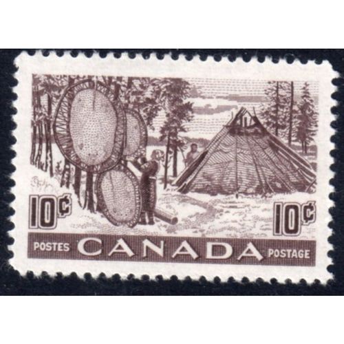Canada Sg432 10c purple mounted mint (G73)