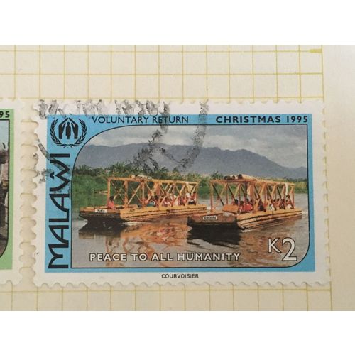 Malawi QEII 1995 Christmas K2 Voluntary Return Used SG 952 Sc 650 postage stamp