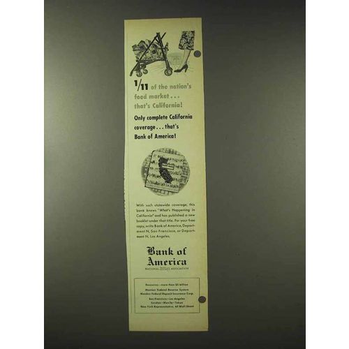1948 Bank of America Ad - Nation's Food Market
