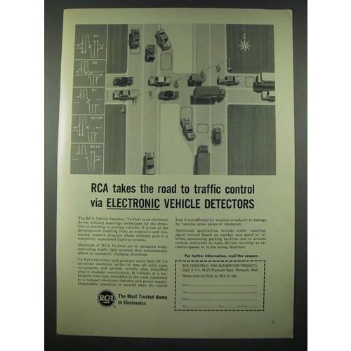 1965 RCA Vehicle Detector (Ve-Det) Ad - Traffic Control